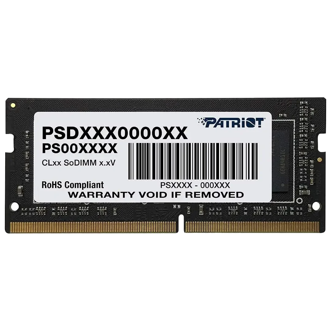 رم لپ تاپ DDR4 تک کاناله 3200 مگاهرتز CL22 پاتریوت مدل Signature Line ظرفیت 16 گیگابایت