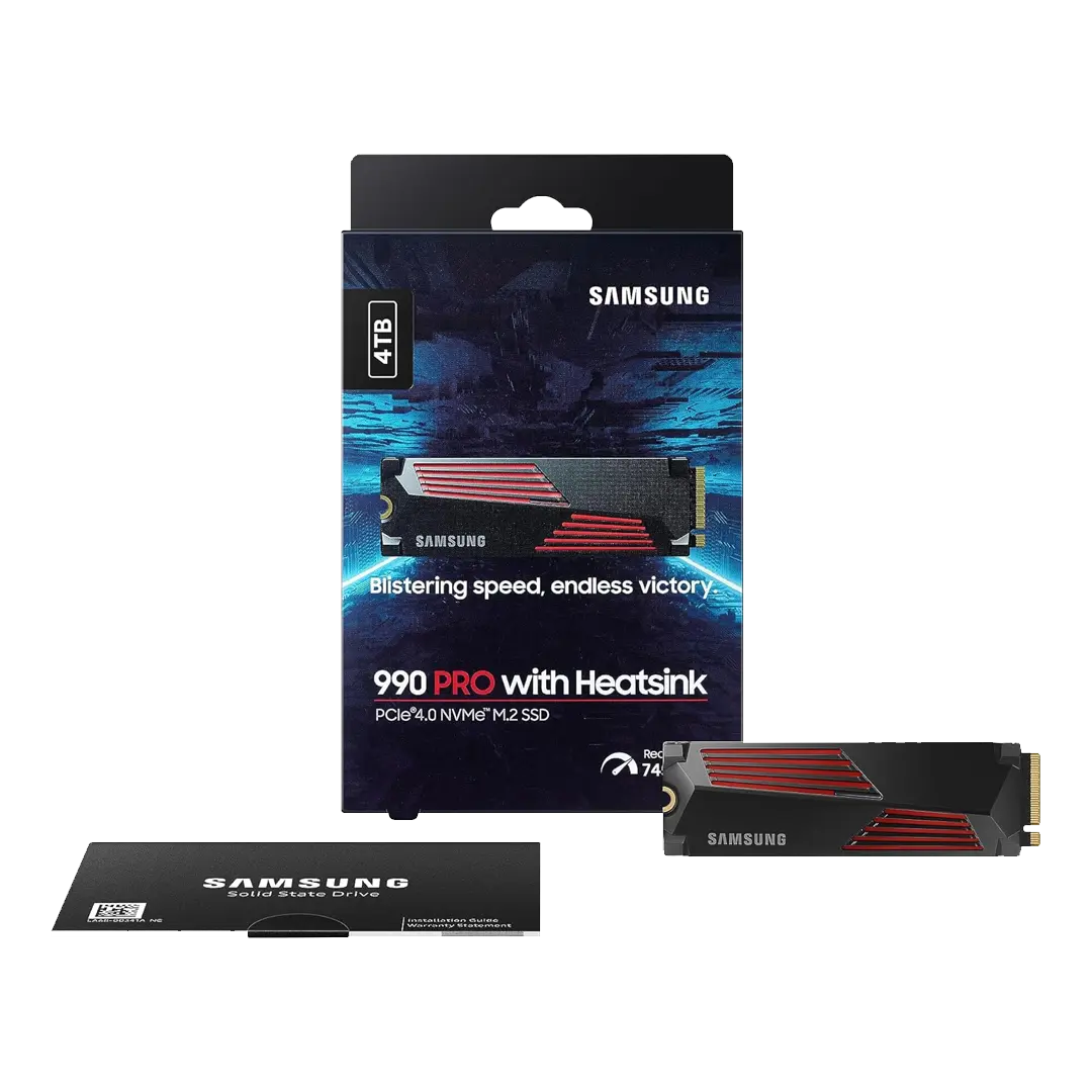 اساسدی اینترنال سامسونگ مدل 990 PRO با هیتسینک ظرفیت 4 ترابایت