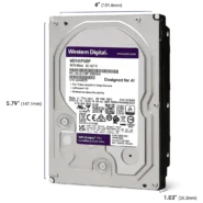 هارد اینترنال وسترن دیجیتال مدل Purple Pro ظرفیت 24 ترابایت