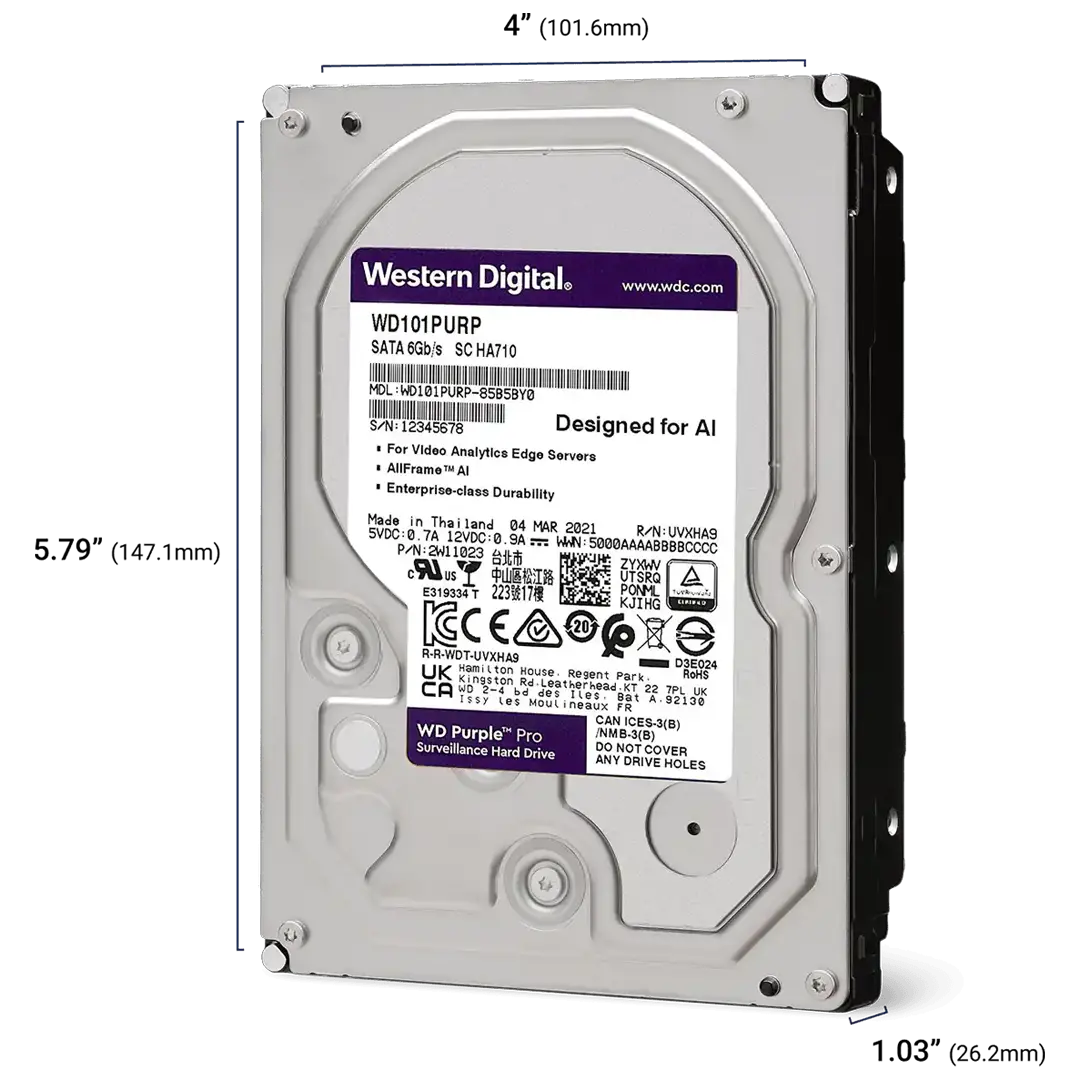 هارد اینترنال وسترن دیجیتال مدل Purple Pro ظرفیت 24 ترابایت
