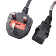 کابل برق پاور کامپیوتر Type G فیوزدار تمام مس 3x0.75 طول 1.8 متر