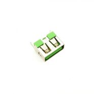 کانکتور USB-A مادگی ایستاده کوتاه 10mm سبز